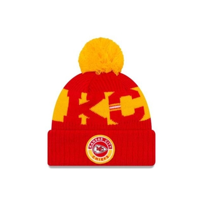 Sapca New Era Kansas City Chiefs NFL Cold Weather Sport Knit Beanie - Rosii